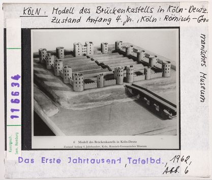 Vorschaubild Köln: Kastell in Deutz, Modell vom Zustand Anfang 4. Jhd. 